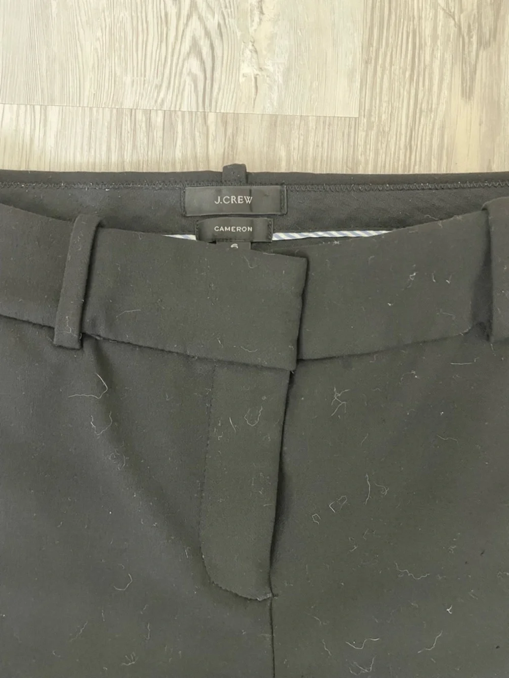 J. Crew Black Slim Cropped Dress Trousers